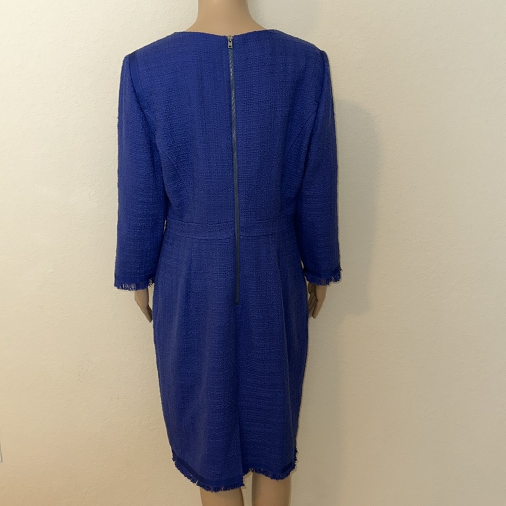 J. CREW Royal Blue Long Sleeve Dress - Picture 2 of 16
